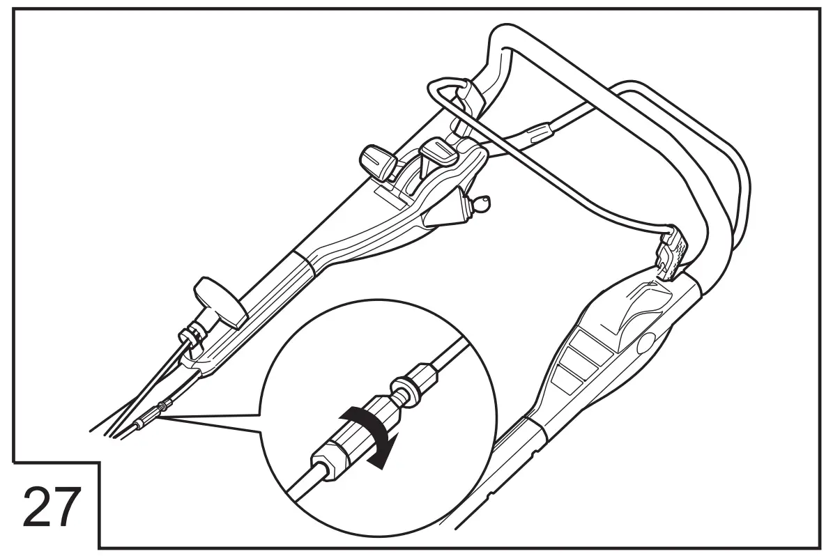 Petrol Lawn Mower Highline Operating illustration