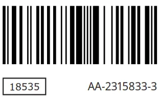 IKEA UDDARP Front Load Tumble Dryer - bar code