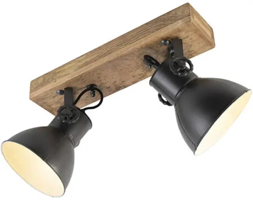 QAZQA 98834 Mangoes SL Black 2 Industrial Pendant Light