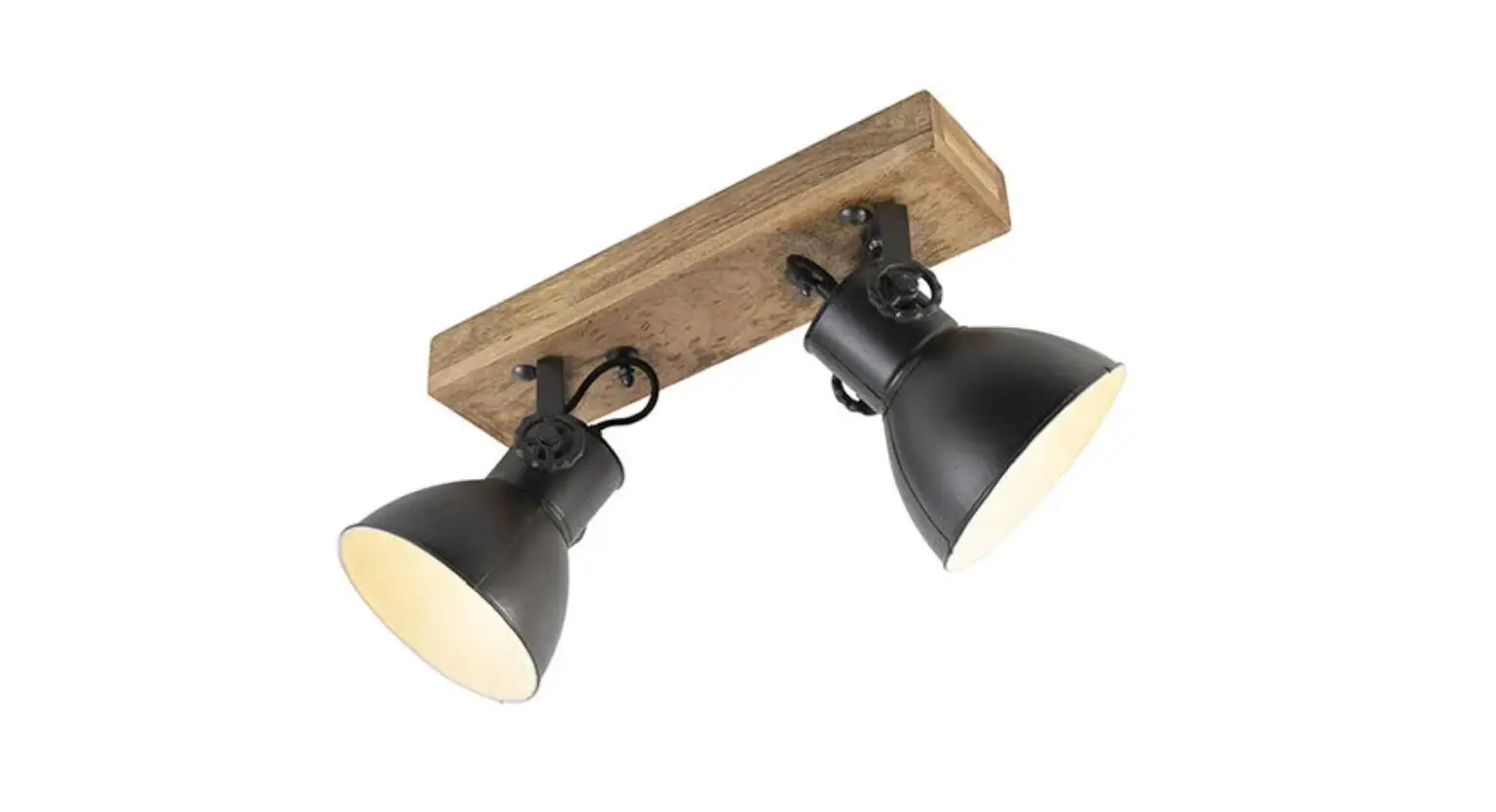 Qazqa 98834 Mangoes Sl Black 2 Industrial Pendant Light Instruction Manual