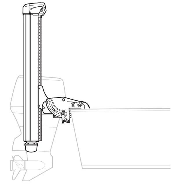 HUMMINBIRD 333625 Portable Mounting Bracket Transom Mount - Fig 11