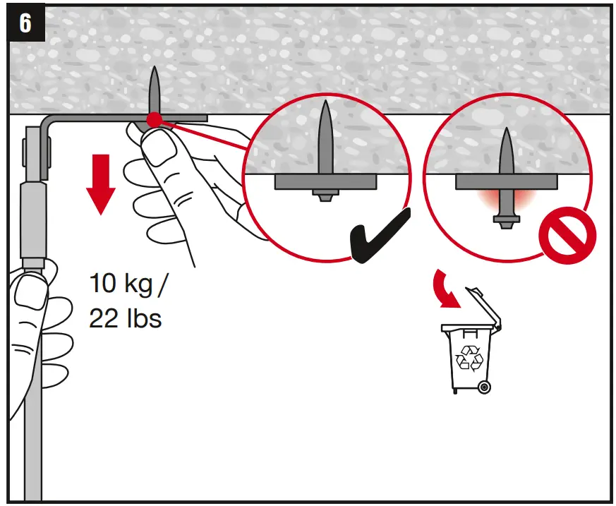 HILTI X-DR S ALH 27 Drop Rod with Nail FIG 4