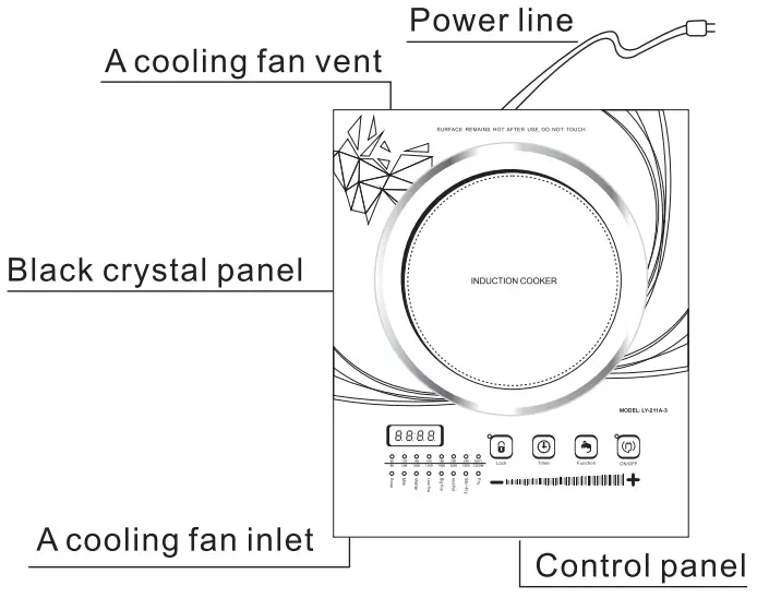 iBELL IBL Slim 100 200W Induction Cooker - 2