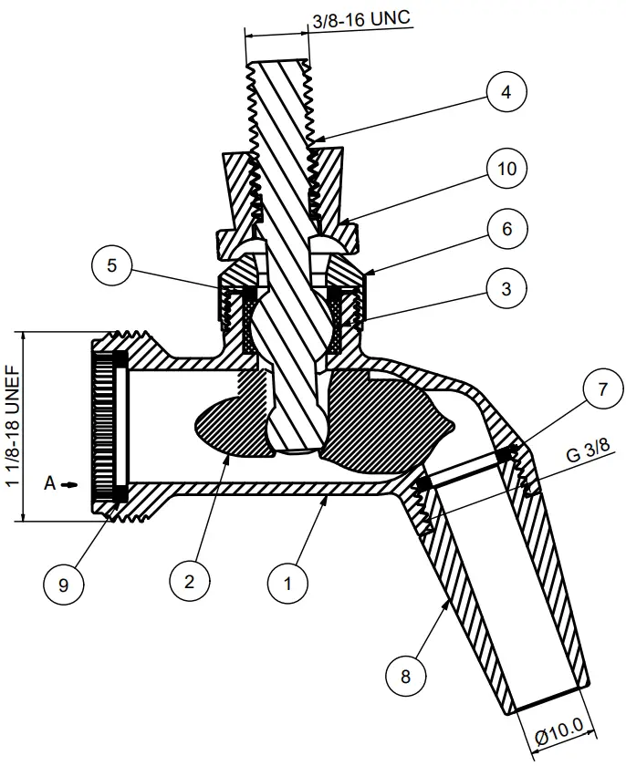 KegLand NUKATAP SS KL15509 A01