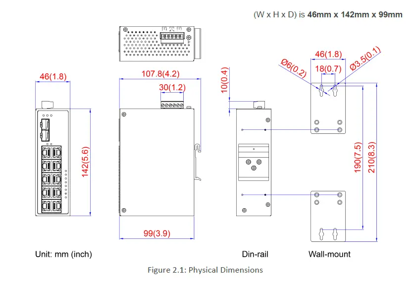 Leonton-PT2-1002-2C-24, PT2-1002-2C-24-T-10-Port-Industrial-PoE+ Ethernet-Switch-FIG- (3)