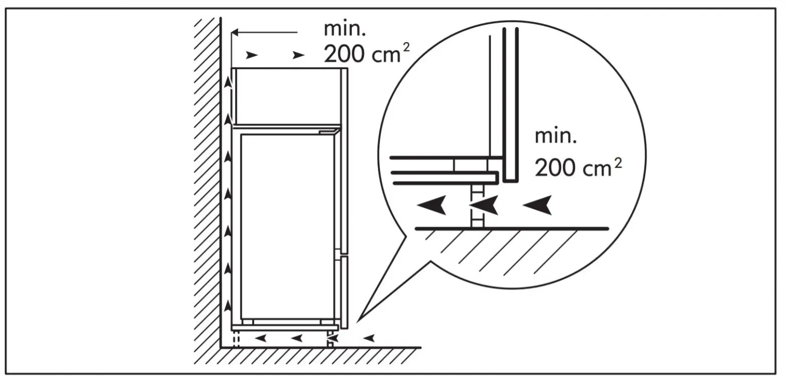 IKEA TINAD Fridge-Freezer Instruction
