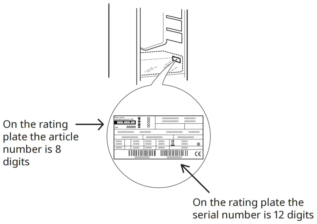 IKEA TINAD Fridge-Freezer Instruction - concerns