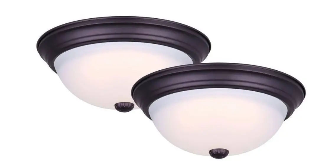 Canarm Lfm-2 Oil Rubbed Bronze Integrated Led Flush Mount Instruction Manual