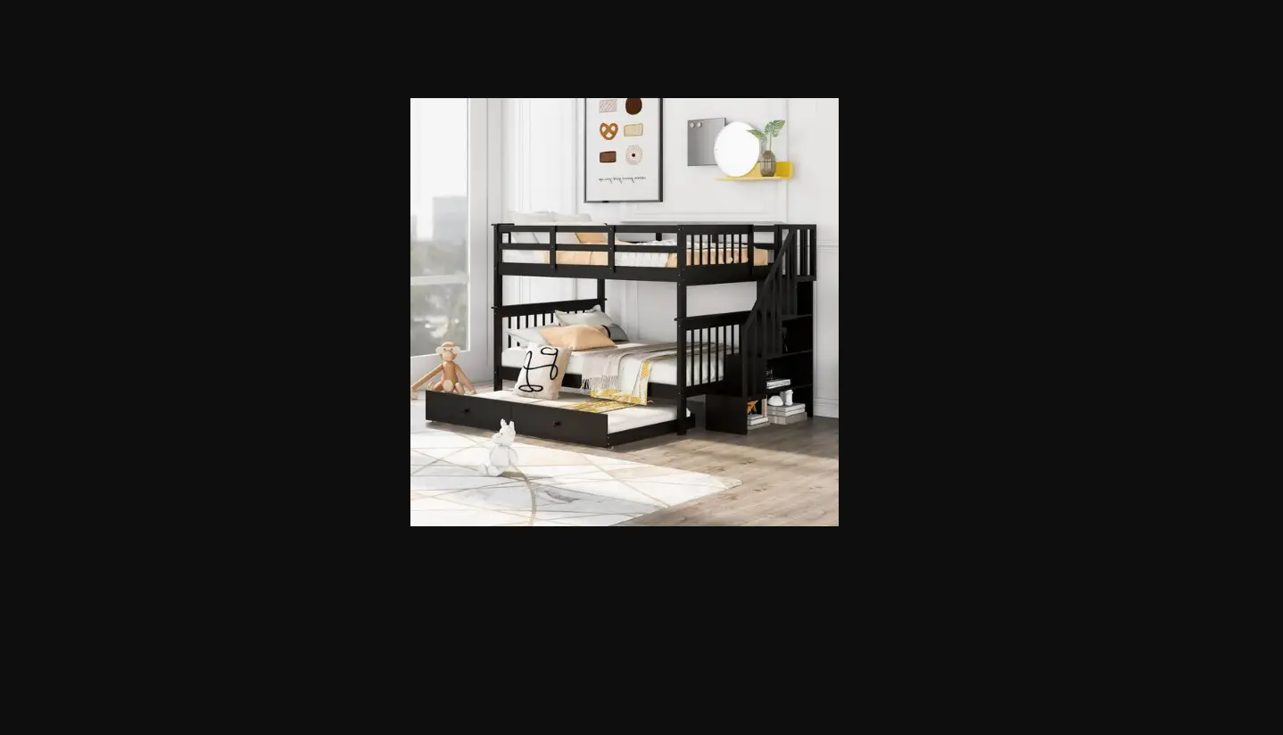 Urtr Lhl-044e Stairway Full-over-full Bunk Bed With Twin Size Trundle User Manual