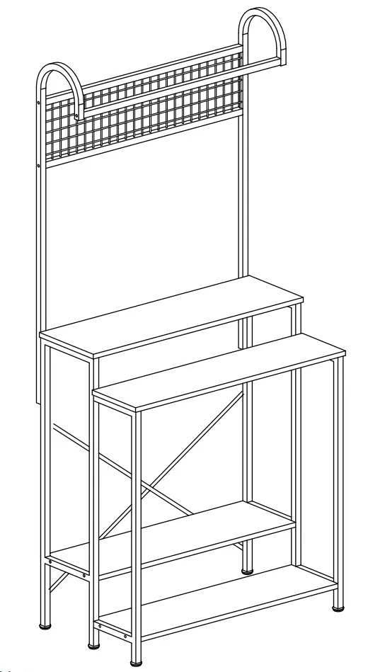 TJHD-QP-0257 Pamela 70.87 Inch Brown Rectangle Wood and Metal Indoor Plant Stand
