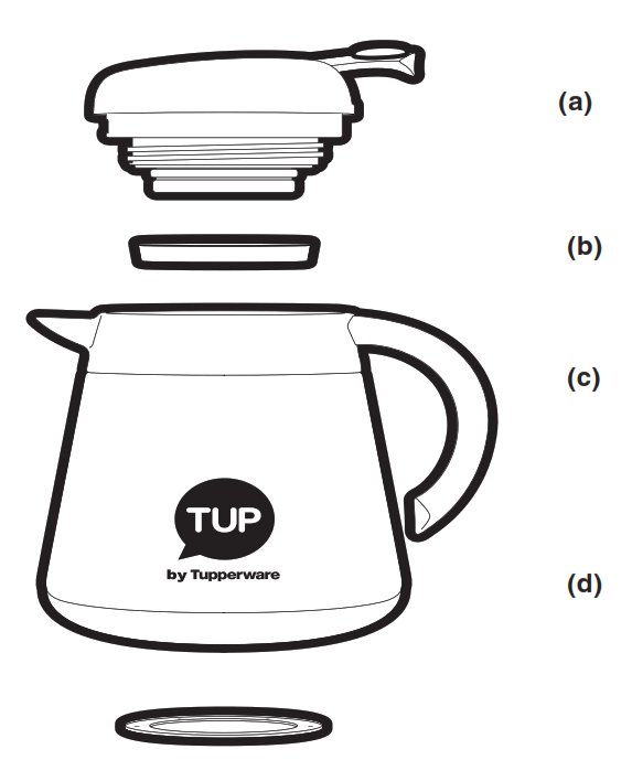 Tupperware 63FLFL13380 Cool Warmie Thermal Pot - fig