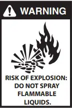 RISK OF EXPLOSION