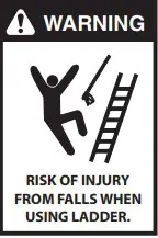 CAREFULLY USING A LADDER