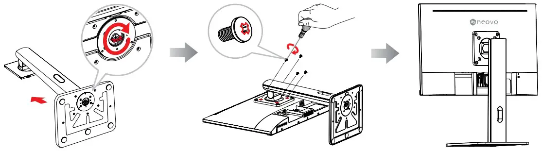 AG Neovo MH2402 24 Inch Full HD LCD Monitor with Ergonomic Stand - LCD display
