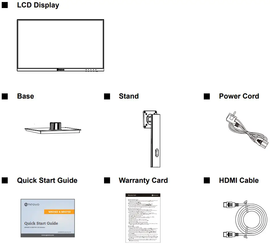 AG Neovo MH2402 24 Inch Full HD LCD Monitor with Ergonomic Stand - PRODUCT DESCRIPTION
