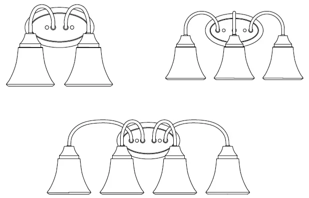 SeaGullLighting Holman 2, 3, and 4 Light Wall