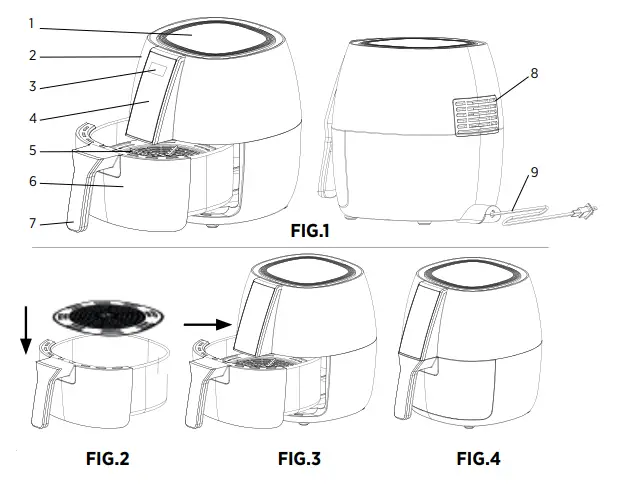 Starfrit 024606 Digital Electric Air Fryer - Fig 1