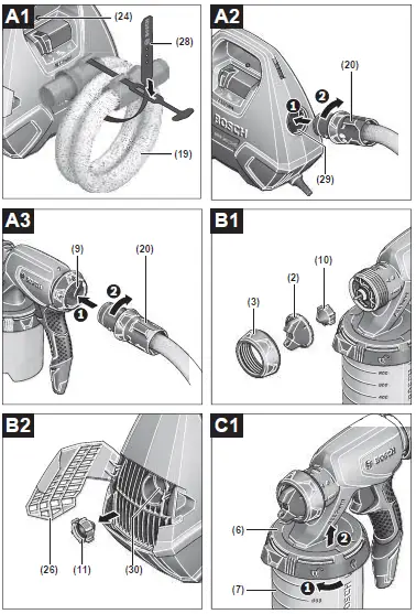 BOSCH-LLPaint-PFS-3000-2-650W-Electric-Spray-System-230V-2
