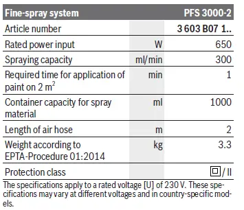 BOSCH-LLPaint-PFS-3000-2-650W-Electric-Spray-System-230V-8