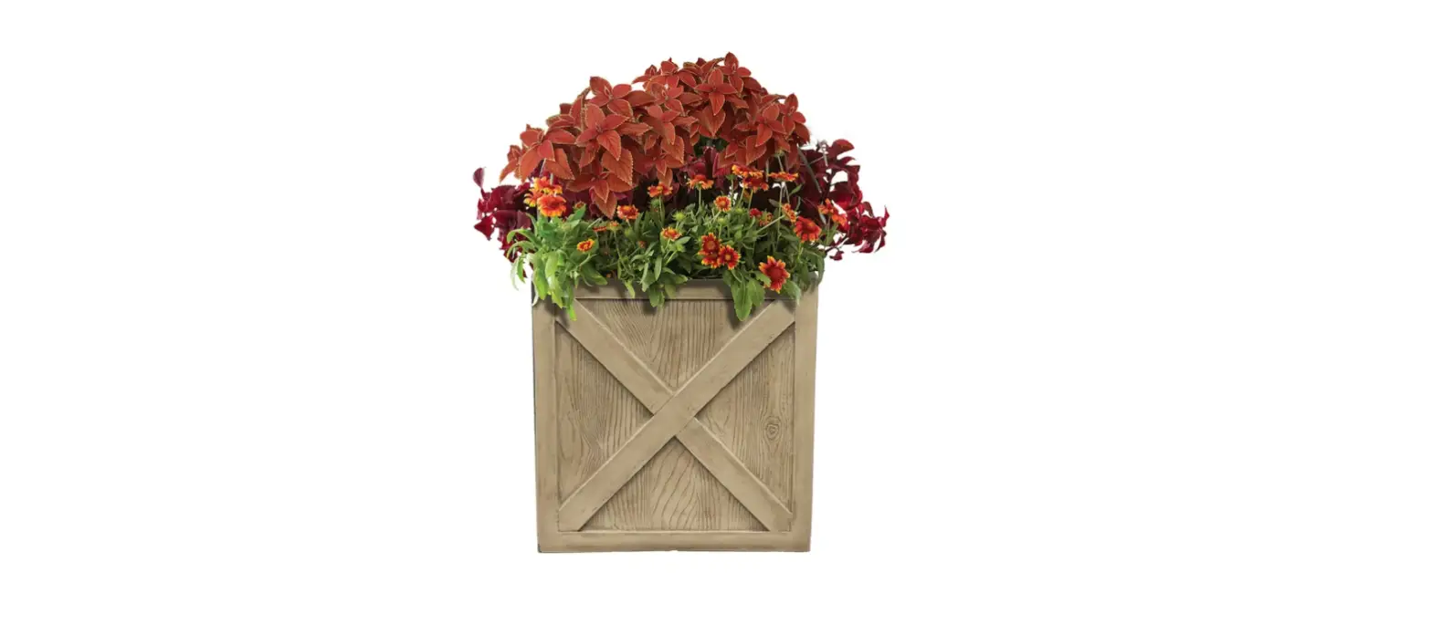 Allen Roth Plg6015tng Wood Resin Self Watering Planter User Manual