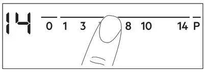 Electrolux Y63IV443 600 Bridge 60 cm Induction Hob - The heat setting