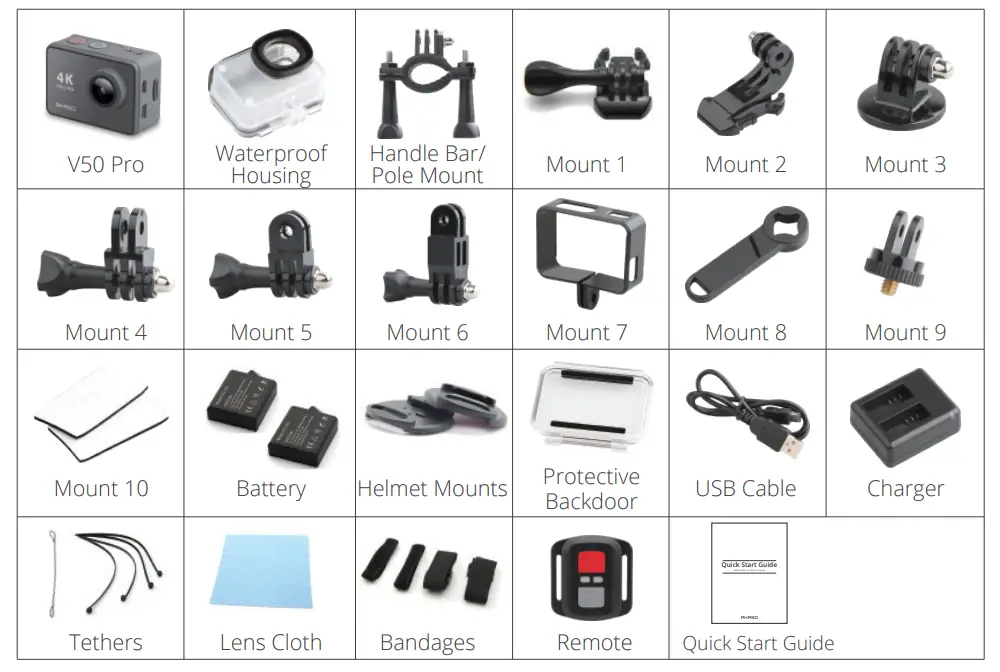 AKASO V50 Pro Action Camera -fig2