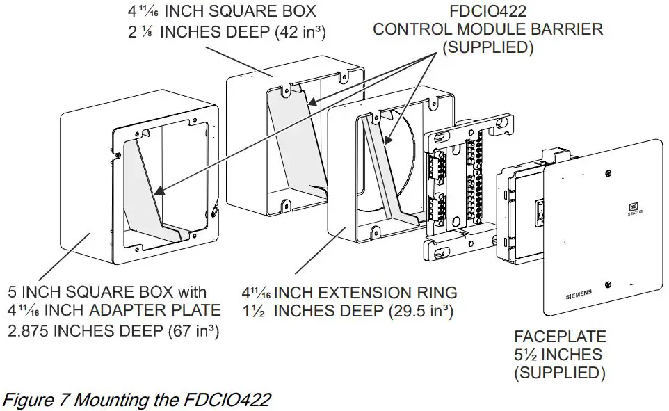 SIEMENS FDCIO422 Addressable Input Output Module-fig7