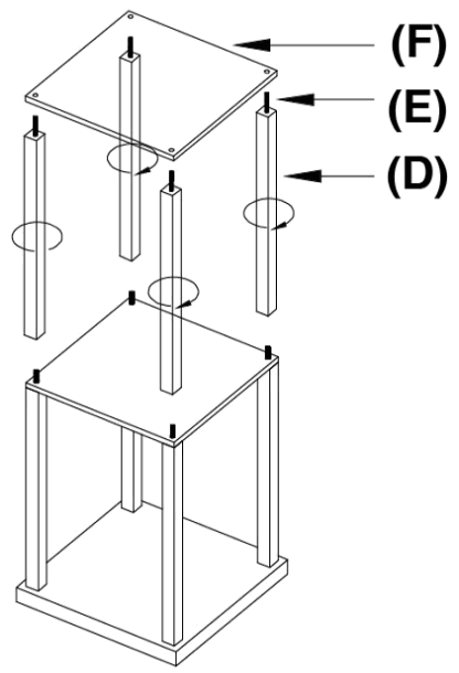 ATAMIN ATA004 72 Inch Shelf Floor Lamps - step 1