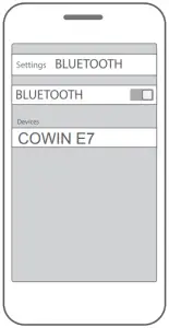 COWIN - Connect using the Bluetooth menu on your mobile device 2