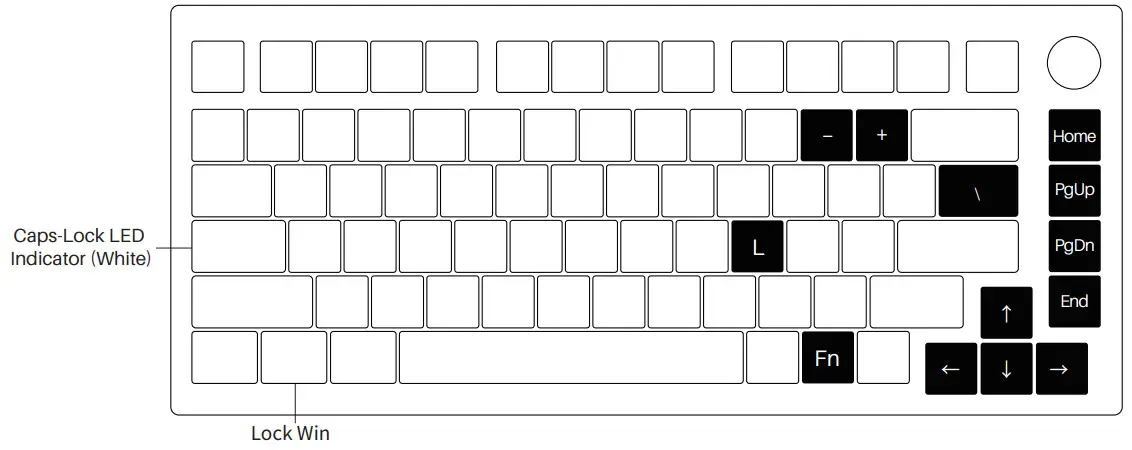 MONSGEEK M1 Aluminium Gasket Keyboard Kit - M1 Backlight Settings