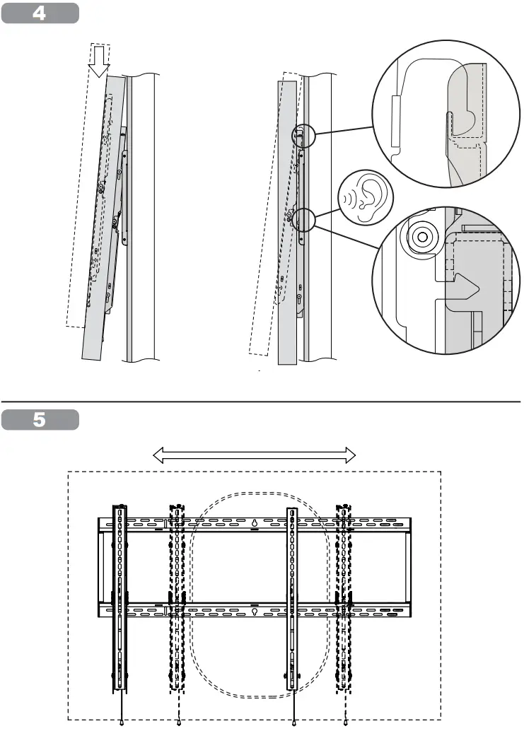 peerless AV SF680P HUB2 Flat TV Wall Mount - Figure 6