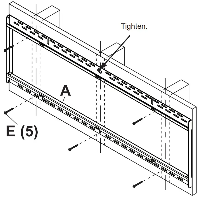 peerless AV SF680P HUB2 Flat TV Wall Mount - Tighten