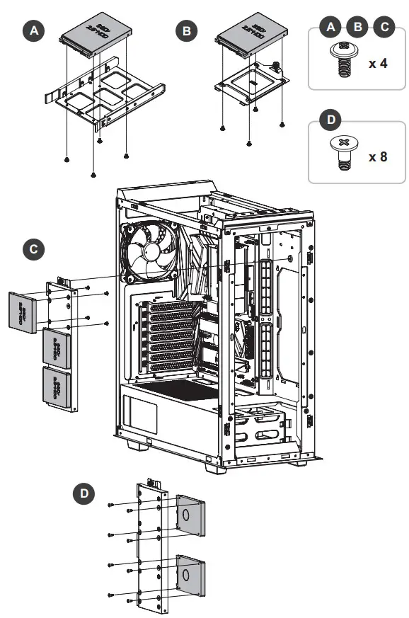 thermaltake Divider 500 TG Air Mid Tower Chassis- HDD Installation 2