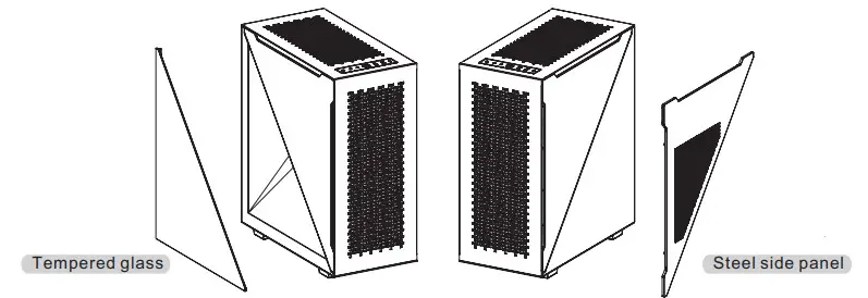 thermaltake Divider 500 TG Air Mid Tower Chassis- extra right