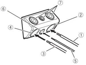 Connect wire to terminal