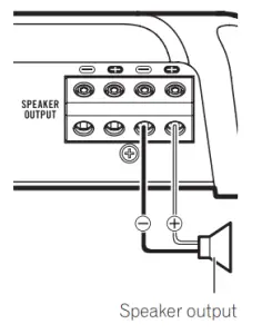 Connecting to one speaker 