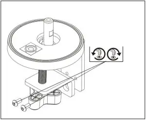 FIG 18 Connecting Desk Clamp to Desk Standard