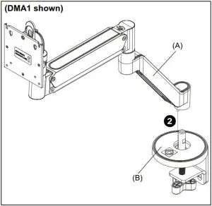 FIG 22 Installing Arm to Base Assembly
