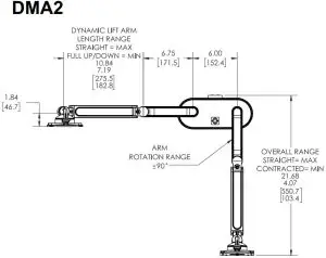 FIG 6 DIMENSIONS DMA2