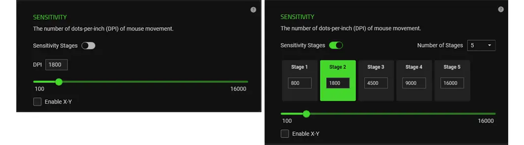 Adjust the DPI setting