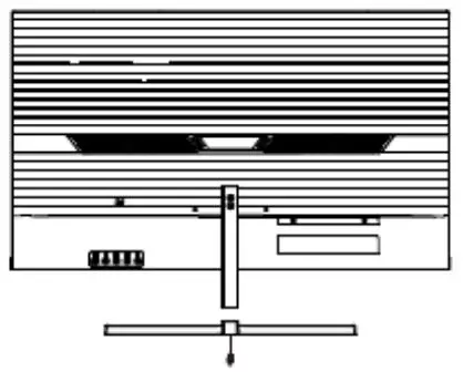 kogan KAMN27FG6TA 27 Inch Full Hd 165hz Freesync Gaming Monitor User Guide - Attach the stand base to the stand bracket and secure it in place using the M5x12 screw