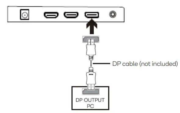 kogan KAMN27FG6TA 27 Inch Full Hd 165hz Freesync Gaming Monitor User Guide - DisplayPort