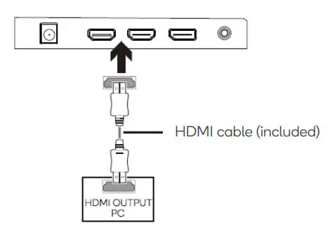 kogan KAMN27FG6TA 27 Inch Full Hd 165hz Freesync Gaming Monitor User Guide - HDMI