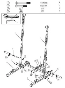 FRENCH FITNESS FSR10 Multi Cable Functional Smith Rack Machine - 4