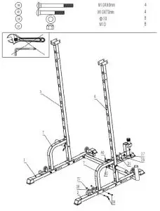 FRENCH FITNESS FSR10 Multi Cable Functional Smith Rack Machine - 5