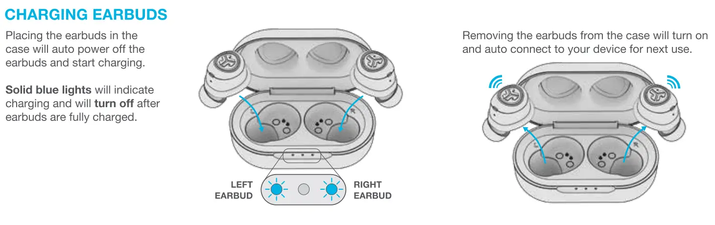 JBuds Air charging earbuds