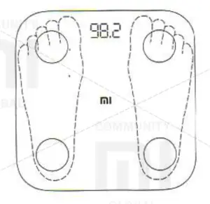 xiaomi Scales with the Function of Measuring Body Fat - FOOT