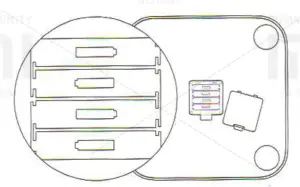 xiaomi Scales with the Function of Measuring Body Fat - insert four batteries