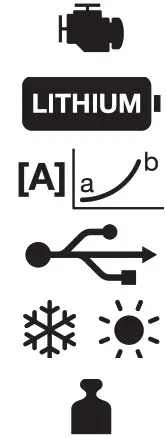 OSRAM OBSL200 Lithium Jump Starter with Powerbank -Symbol