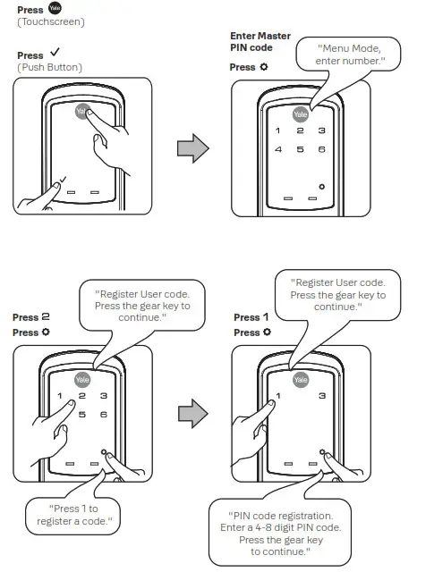 Irevo Assa Abloy Korea NTT600PBACC Deadbolt- PIN Codes